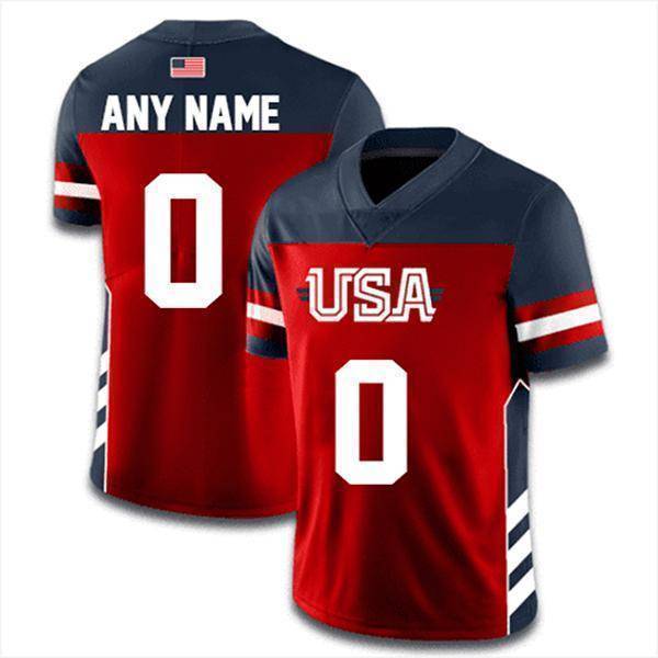 Thumbnail for Custom USA Football Jersey (Navy) - Greater Half