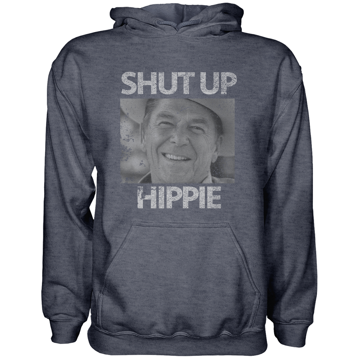 Shut Up Hippie Hoodie - Greater Half