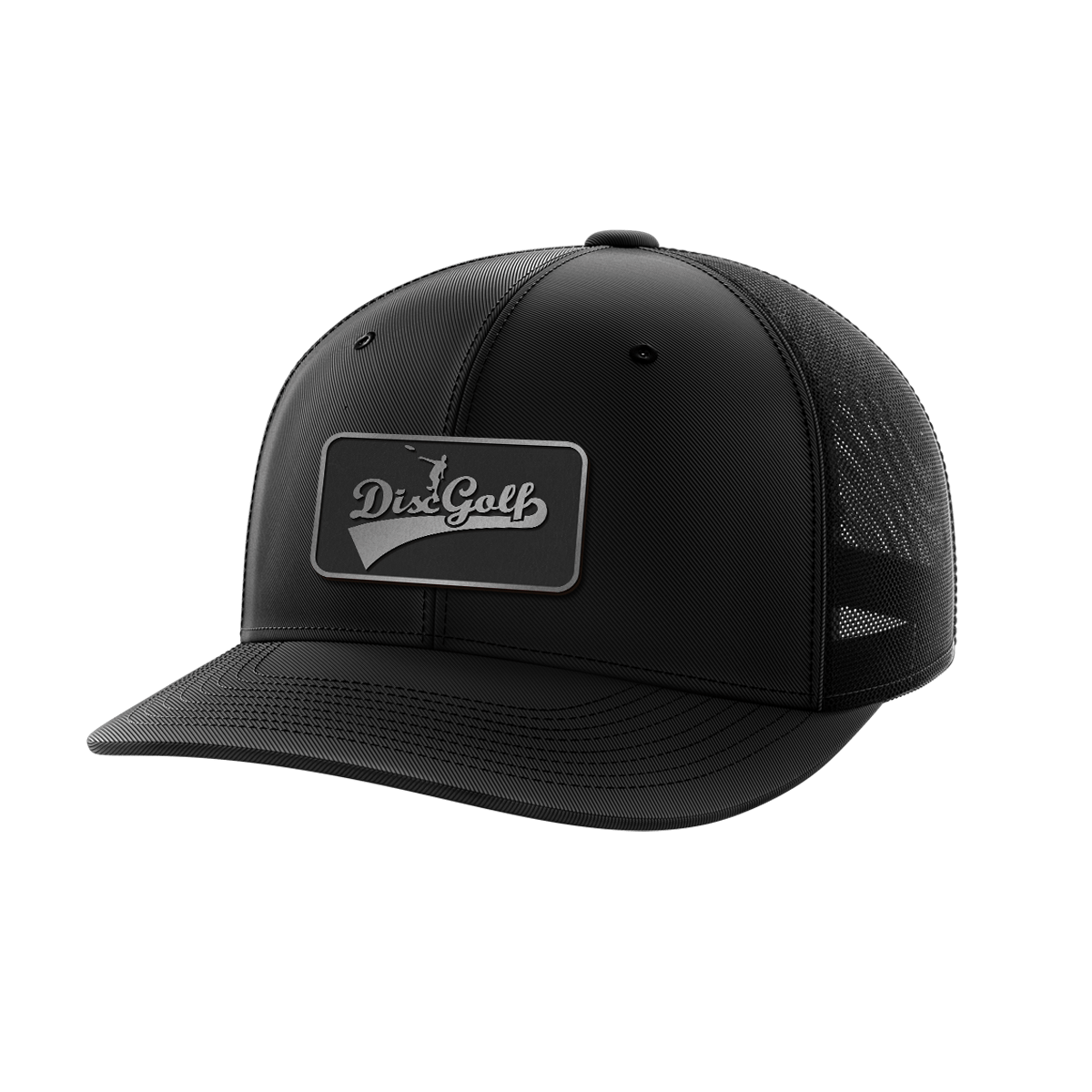 Thumbnail for Disc Golf Black Patch Hat - Greater Half