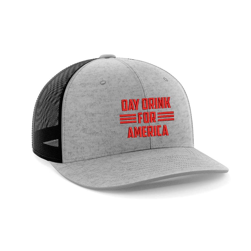 Thumbnail for Day Drink For America Embroidered Trucker Hat - Greater Half