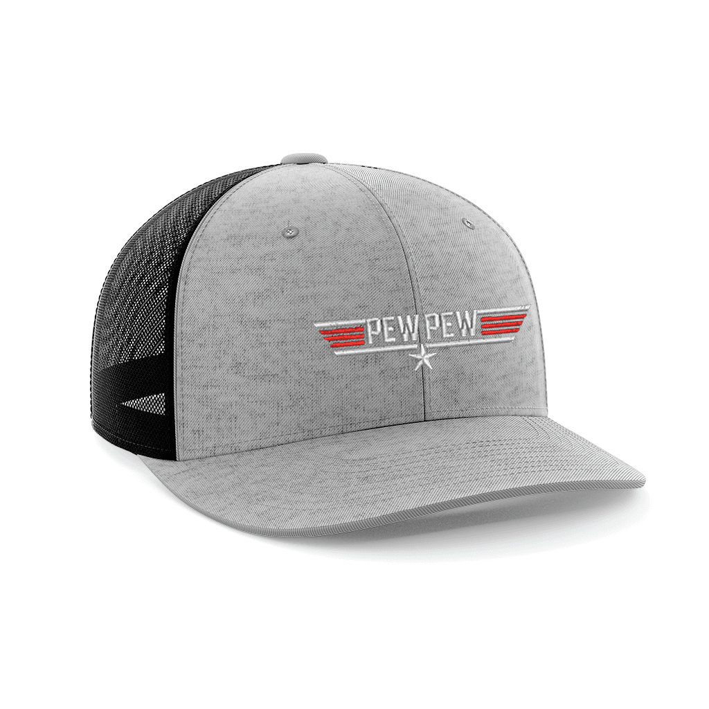 Thumbnail for Pew Pew Embroidered Trucker Hat - Greater Half