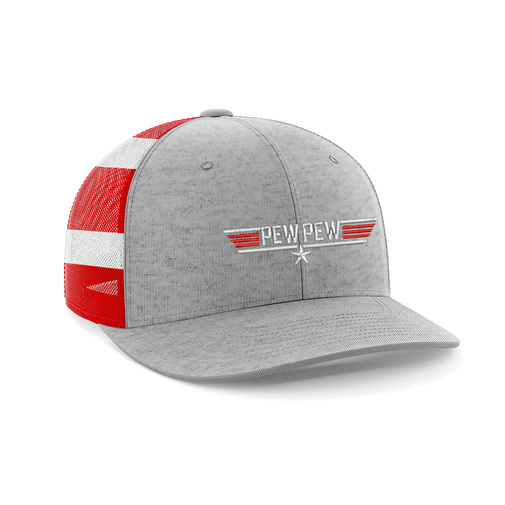 Thumbnail for Pew Pew Embroidered Trucker Hat - Greater Half