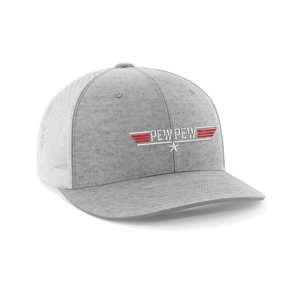 Thumbnail for Pew Pew Embroidered Trucker Hat - Greater Half