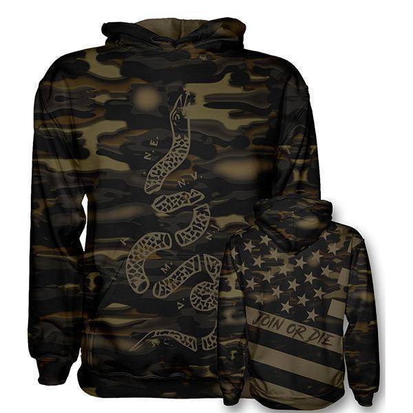 Join or Die Gold Camo - Tundra Hoodie - Greater Half