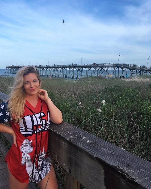 Thumbnail for Red America #1 Baseball Jersey - Greater Half