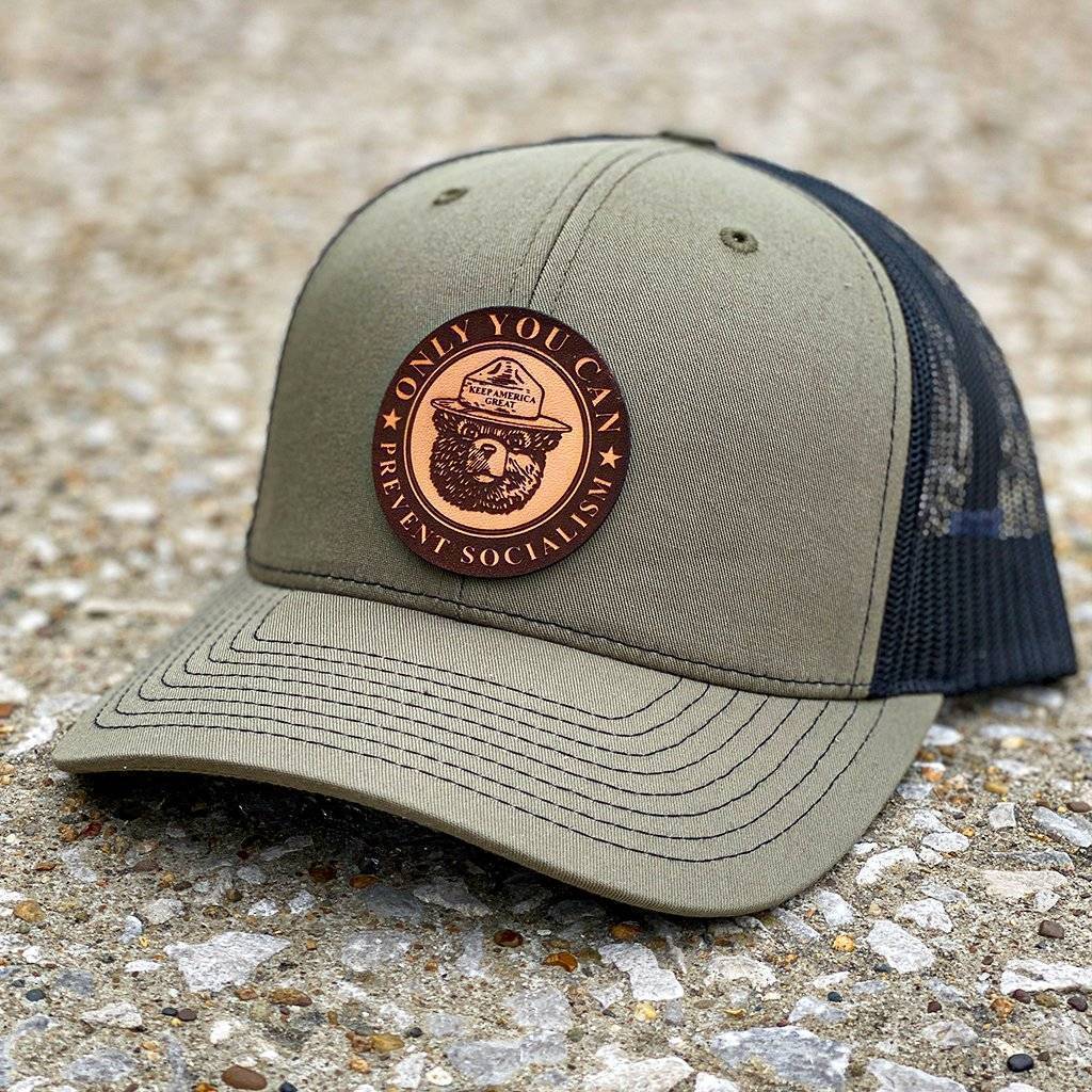 Only You Can Prevent Socialism Leather Patch Hat - Greater Half