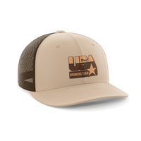 Thumbnail for USA Drinking Team Leather Patch Hat - Greater Half