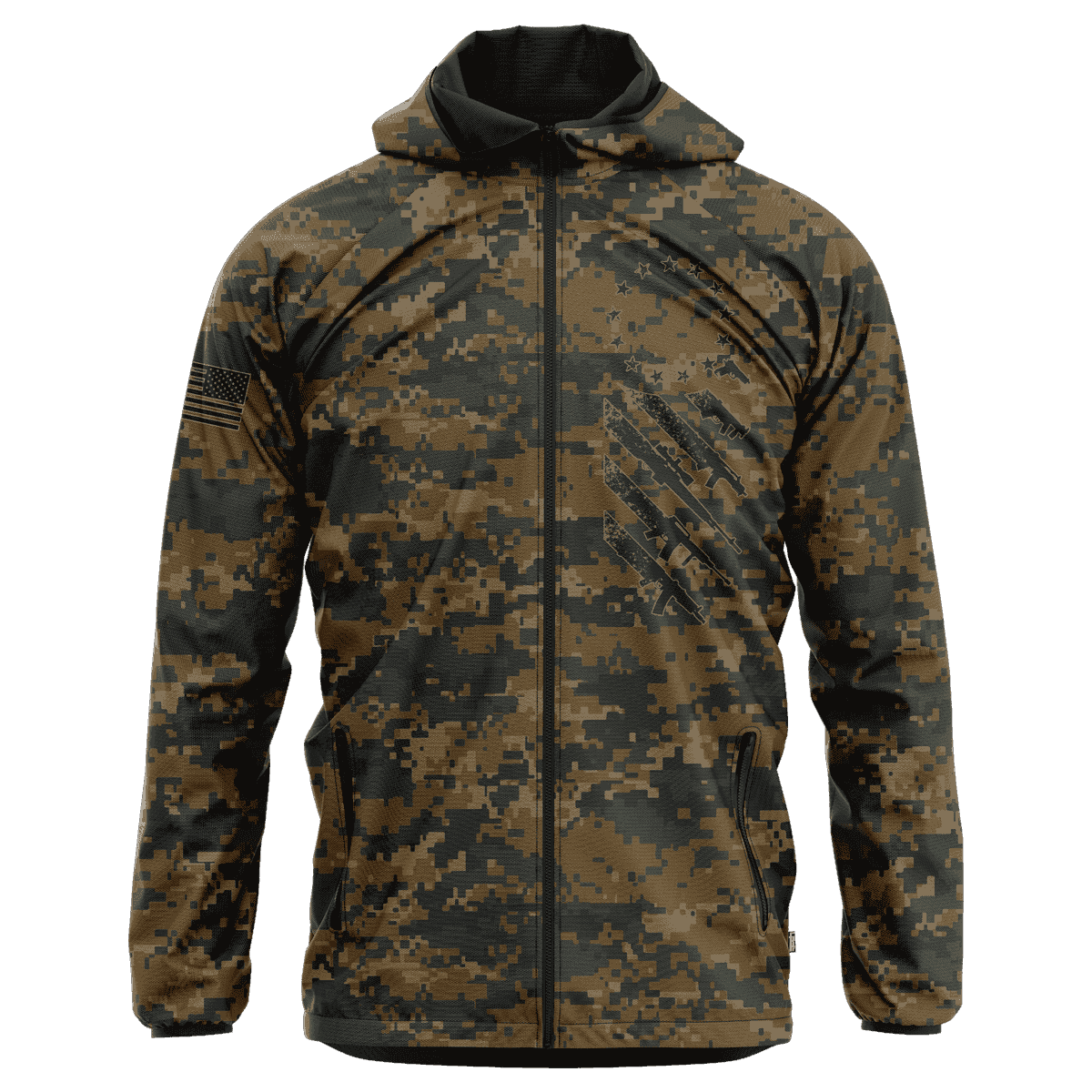 Thumbnail for Woodland Digital Camo We The People Jacket - Greater Half