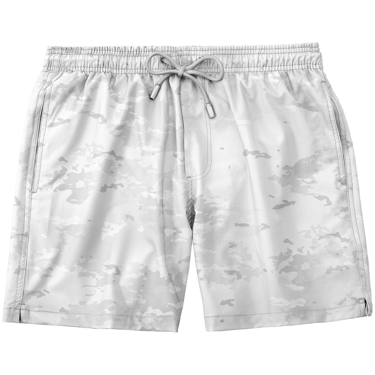 Blue Camo Swim Trunk Greater Half S Standard Length (7" Inseam) White