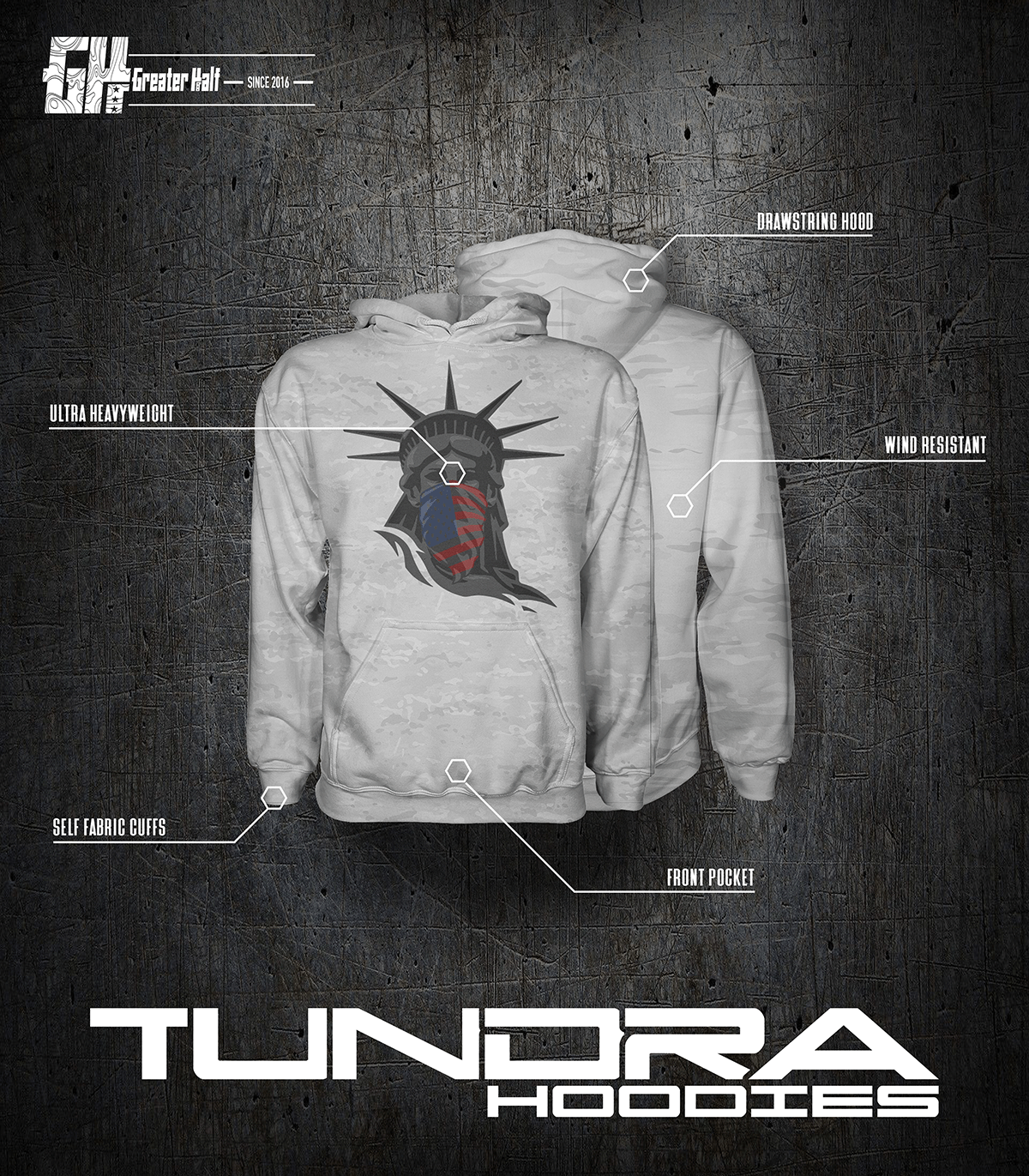 Thumbnail for USA Varsity - Tundra Hoodie - Greater Half