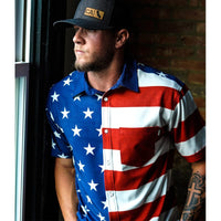 Thumbnail for American Flag Button Down - Greater Half