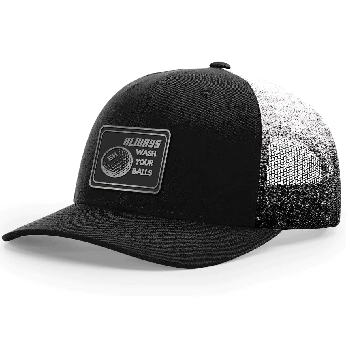 Wash Your Balls Black Patch Hat - Greater Half