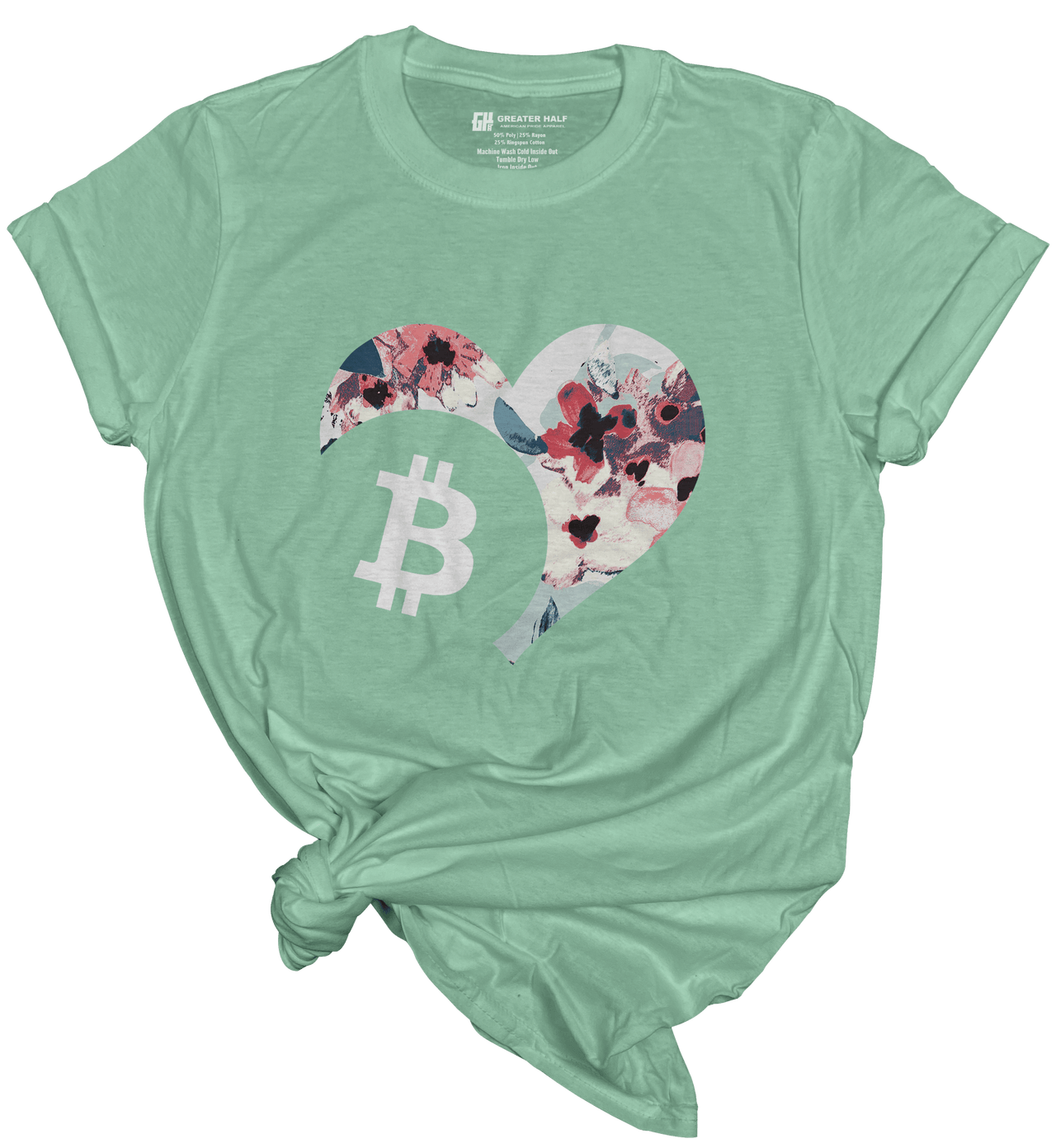 Floral Bitcoin - Greater Half
