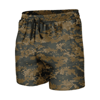 Thumbnail for Woodland Digital Camo Swim Trunks - Greater Half