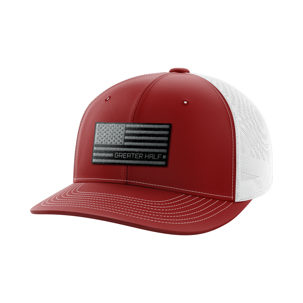 Thumbnail for USA Black Flag Woven Patch Hat - Greater Half
