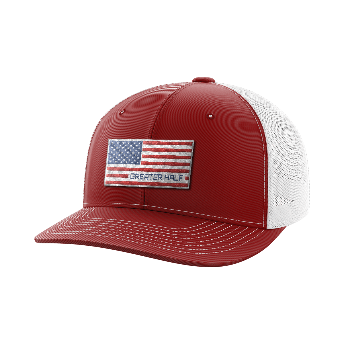 Thumbnail for USA Flag Woven Patch Hat - Greater Half