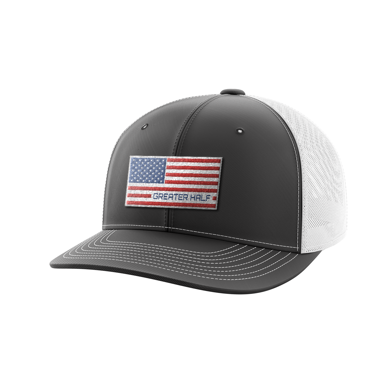 Thumbnail for USA Flag Woven Patch Hat - Greater Half