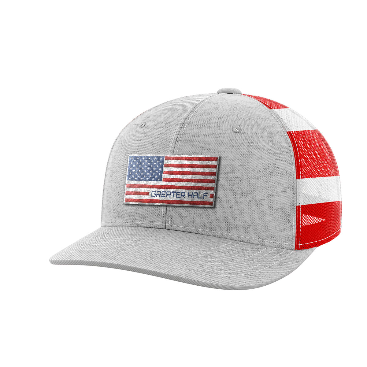 Thumbnail for USA Flag Woven Patch Hat - Greater Half