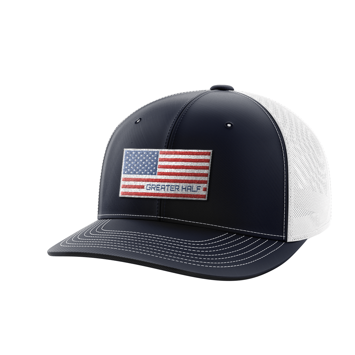 Thumbnail for USA Flag Woven Patch Hat - Greater Half