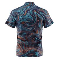 Thumbnail for Ink Spill Henley Polo Henley Polo Greater Half