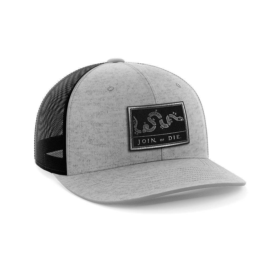 Join Or Die Flag Black Patch Hat - Greater Half