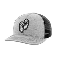 Thumbnail for Flip Flops Black Patch Hat - Greater Half