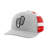 Thumbnail for Flip Flops Black Patch Hat - Greater Half
