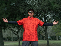 Thumbnail for Red Camo Henley Polo Henley Polo Greater Half