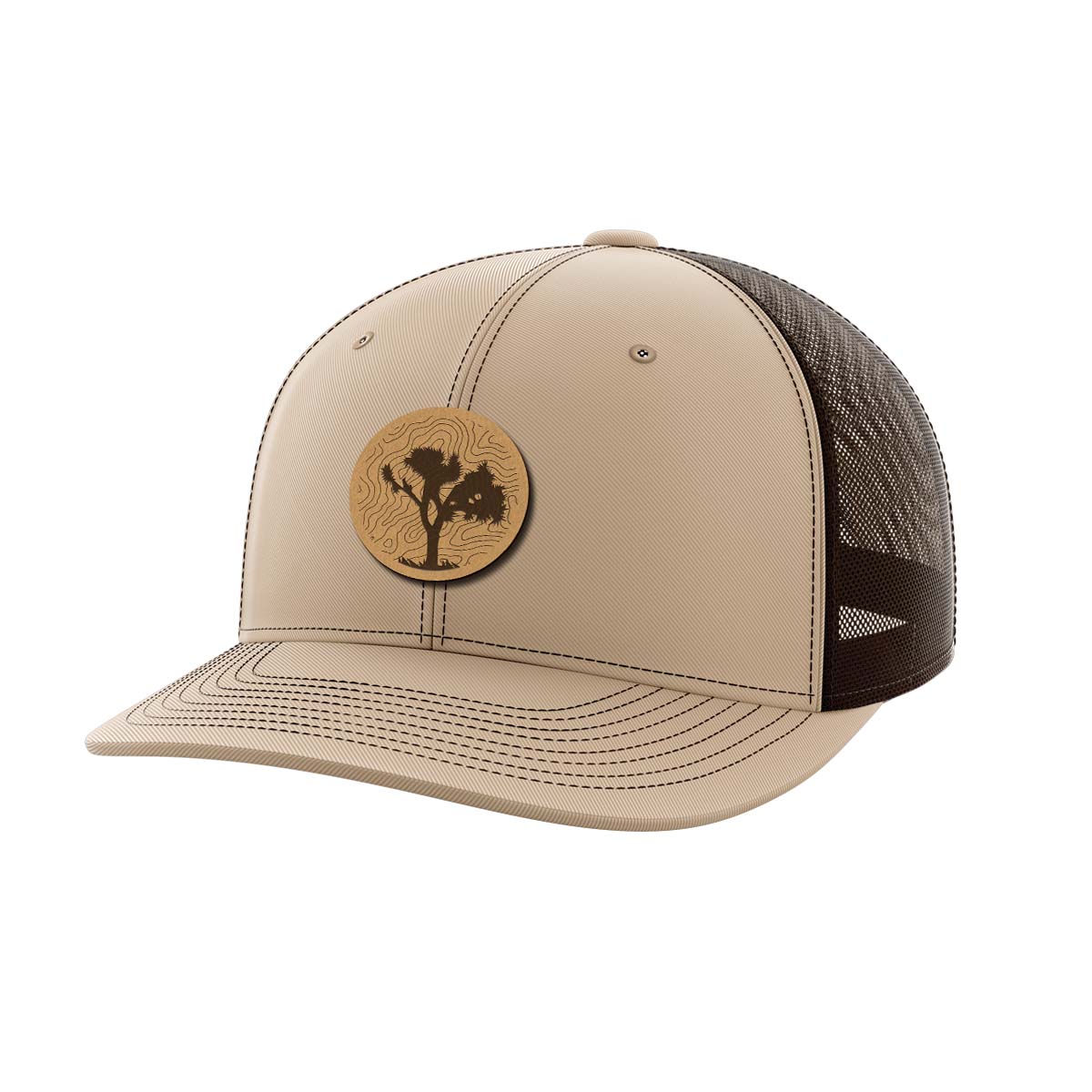 Thumbnail for Topo Tree Leather Patch Hat - Greater Half