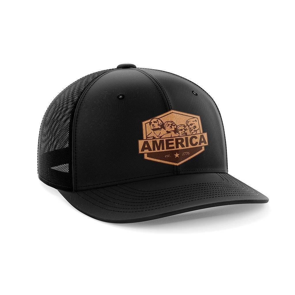 Thumbnail for America Mount Rushmore Leather Patch Hat - Greater Half