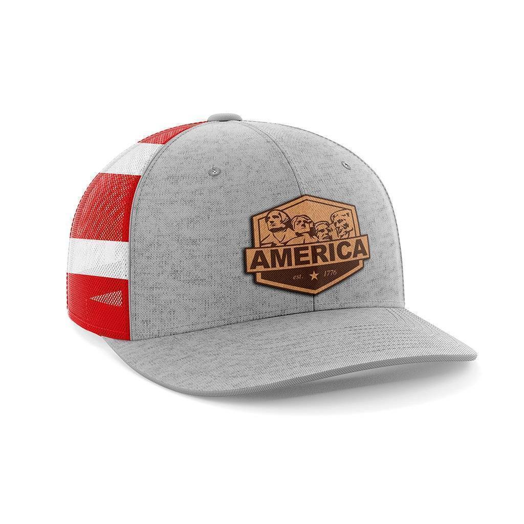 Thumbnail for America Mount Rushmore Leather Patch Hat - Greater Half