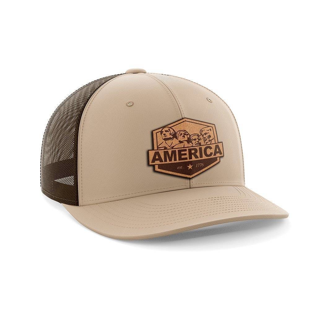 Thumbnail for America Mount Rushmore Leather Patch Hat - Greater Half