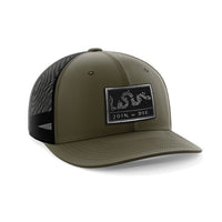Thumbnail for Join Or Die Flag Black Patch Hat - Greater Half