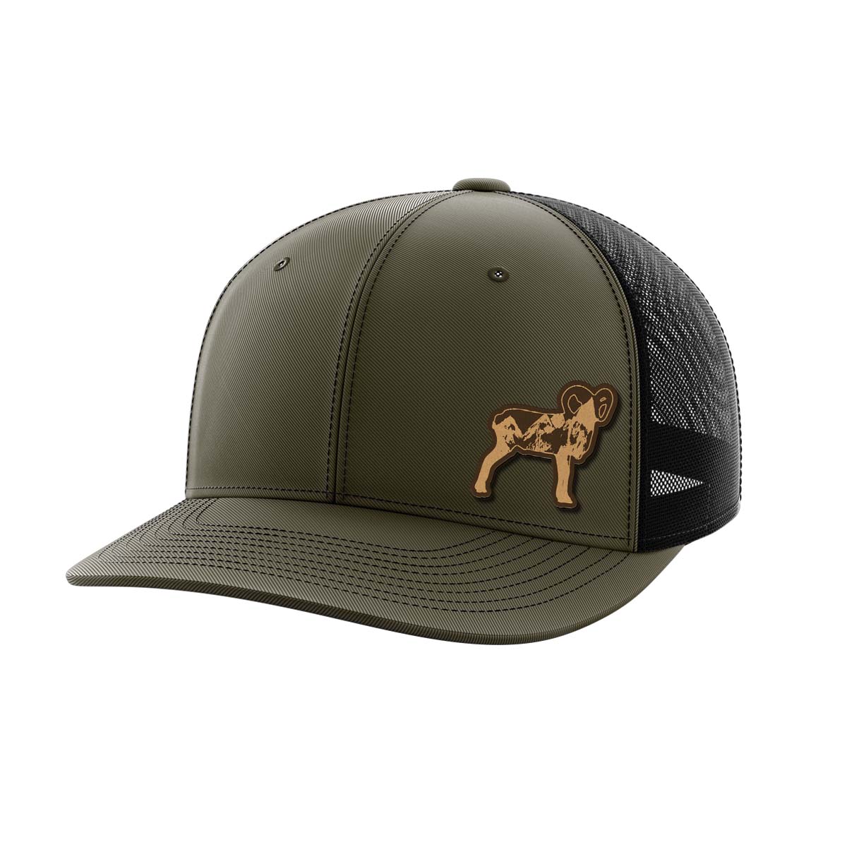 Thumbnail for Ram Leather Patch Hat - Greater Half