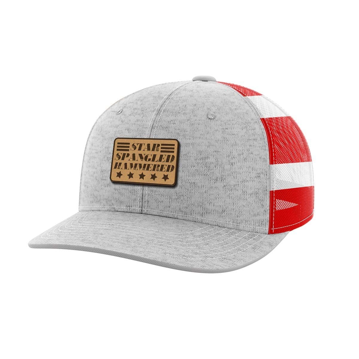 Star Spangled Hammered Leather Patch Hat - Greater Half