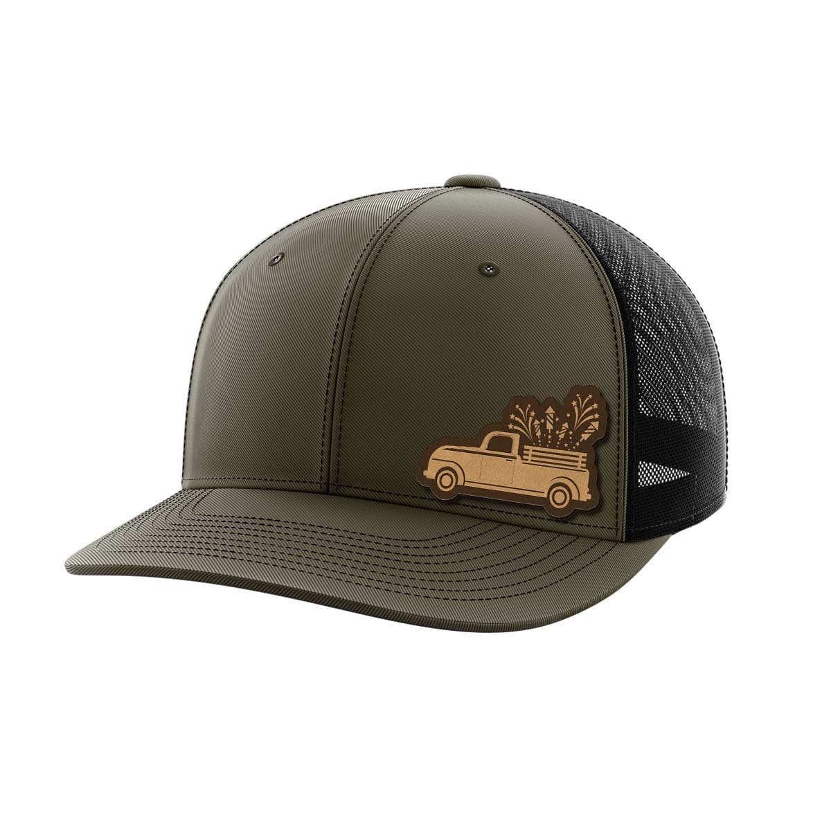 Fireworks Truck Leather Patch Hat - Greater Half