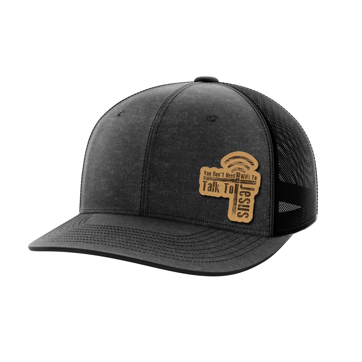 Thumbnail for You Don't Need Wifi Leather Patch Hat - Greater Half