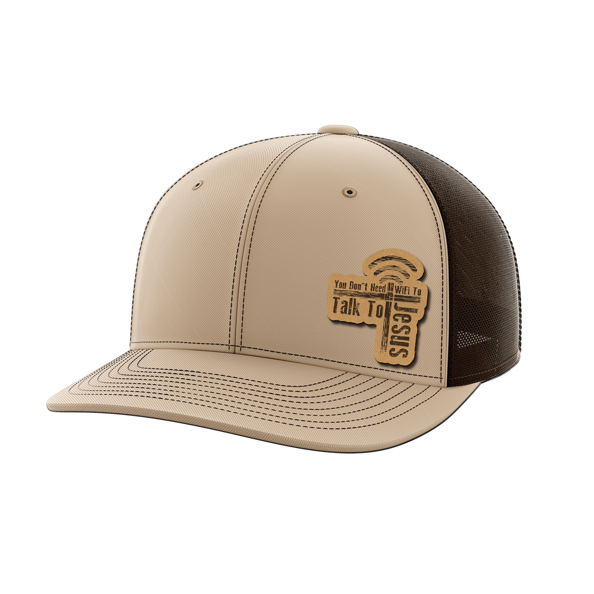 Thumbnail for You Don't Need Wifi Leather Patch Hat - Greater Half