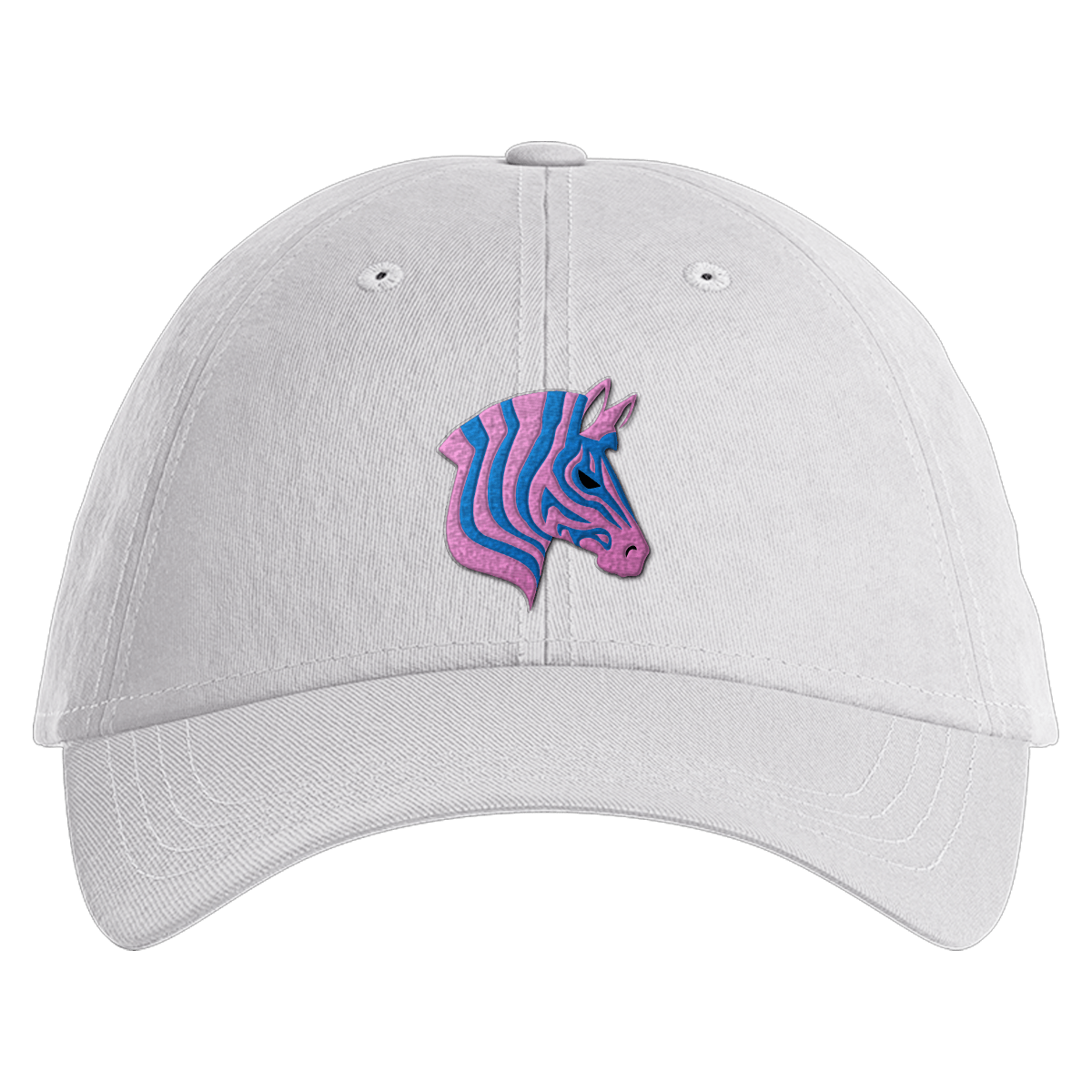 Trippy Zebra Embroidered Dad Hat - Greater Half