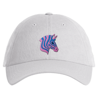 Thumbnail for Trippy Zebra Embroidered Dad Hat - Greater Half